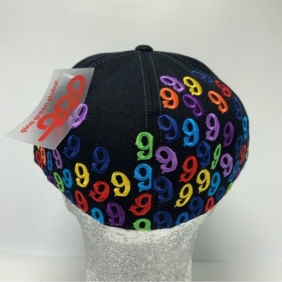 Gino Green Global Black Multicolor 59FIFTY Hat - Picture 4 of 5